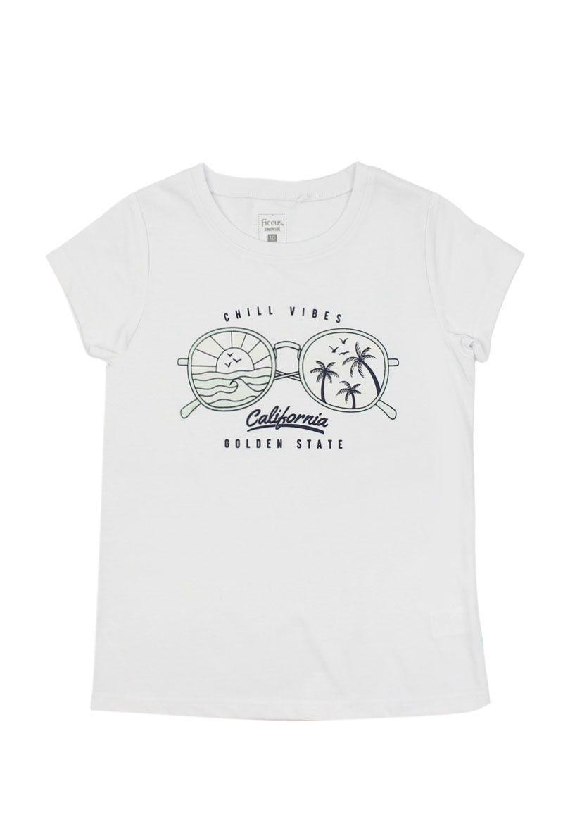 Polera junior niña estampado solar 798-0