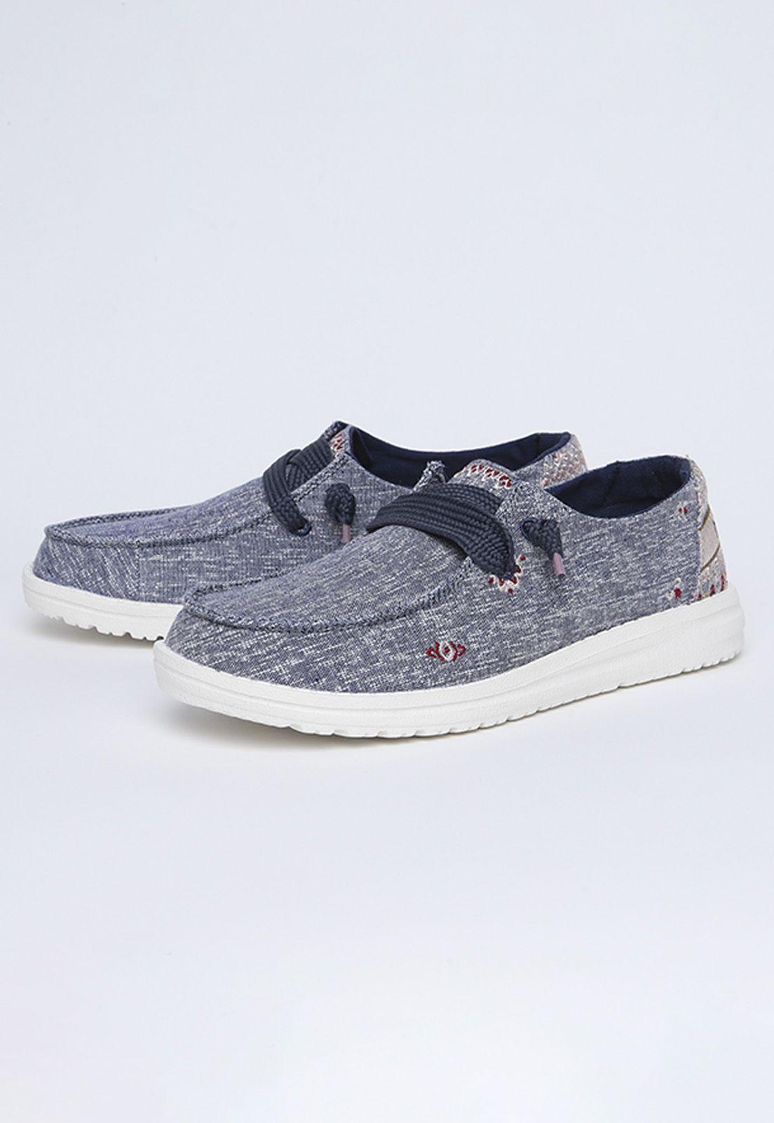 Zapato Wendy Flora Iris Blue Heydude-1