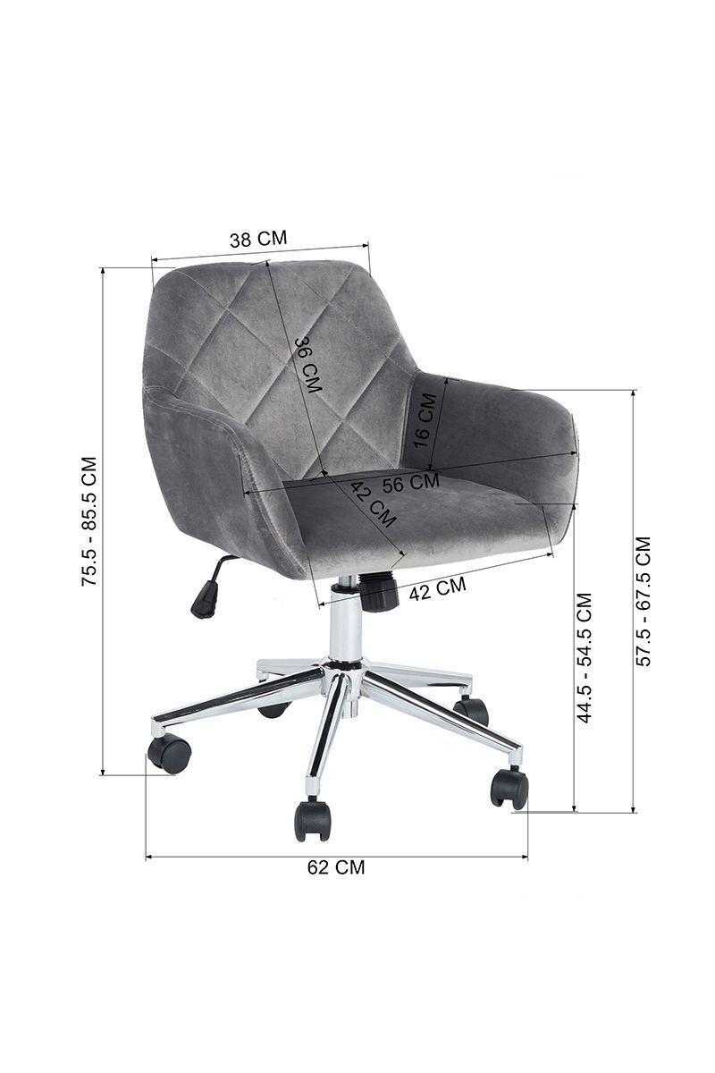 Silla de Escritorio Edward Gris-2