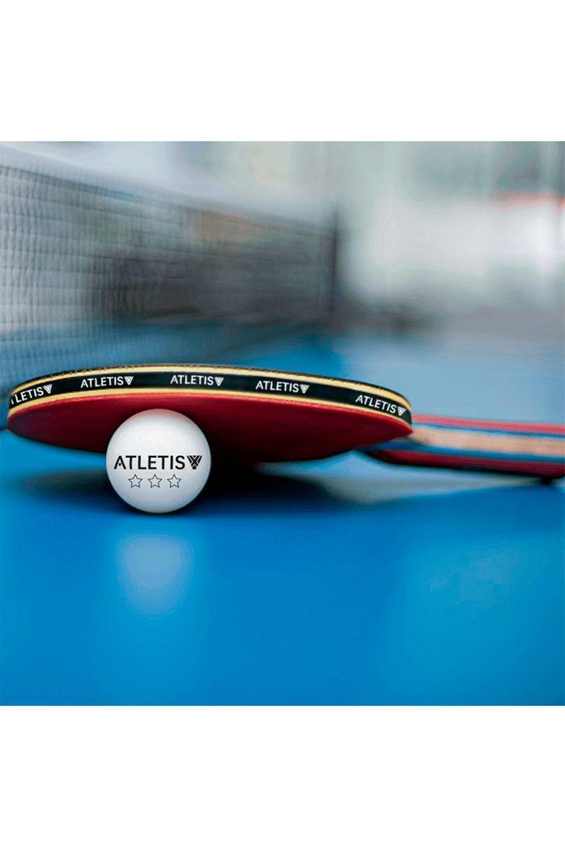 Set 2 Paletas 3 Pelotas PingPong Recreación Negro-4