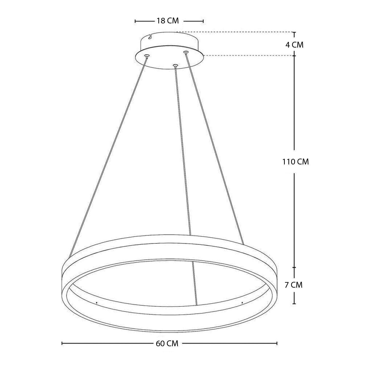 Lámpara Colgante Circular LED 36W Neutro-1