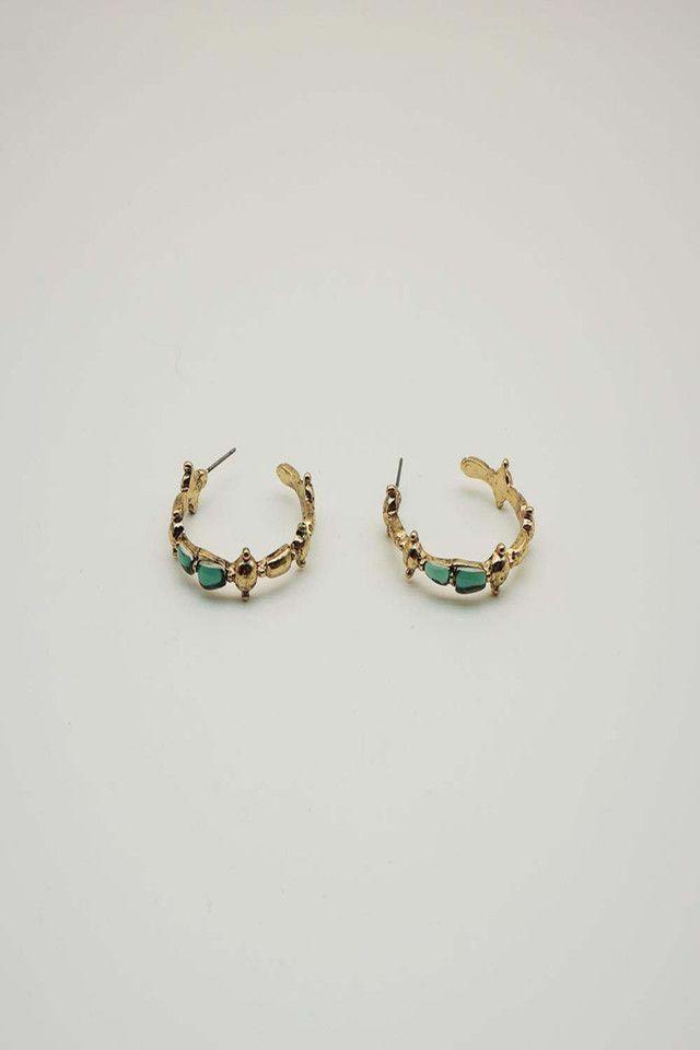 Aros Argollas Esmeraldas Dorados i-D-0