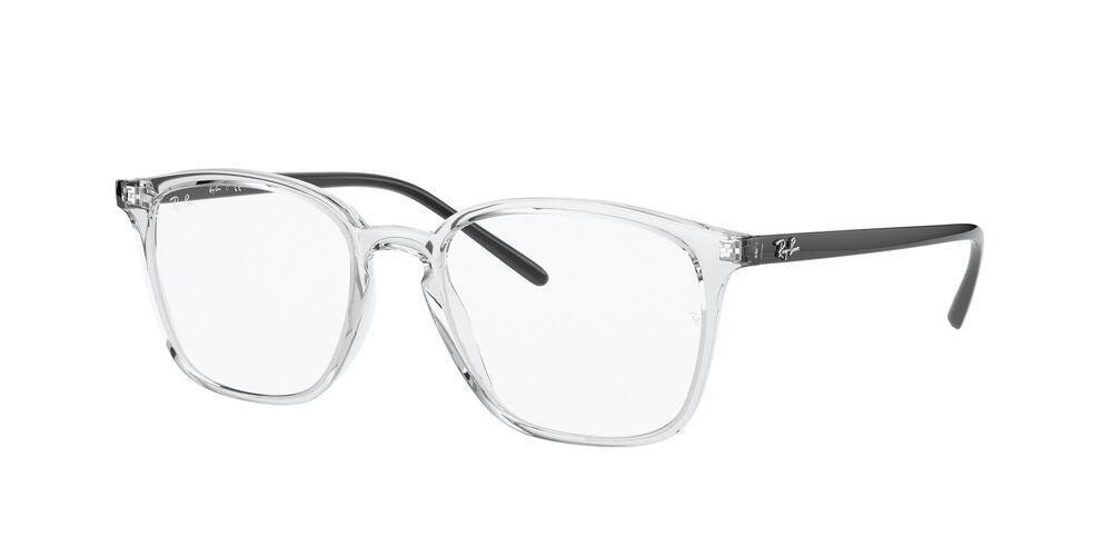 Lentes Ópticos Ray-Ban RX7185  Blanco Unisex-1