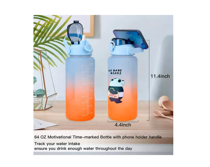 Pack 2 Botellas Agua Motivacional De 2Ltrs Y 900ML-4