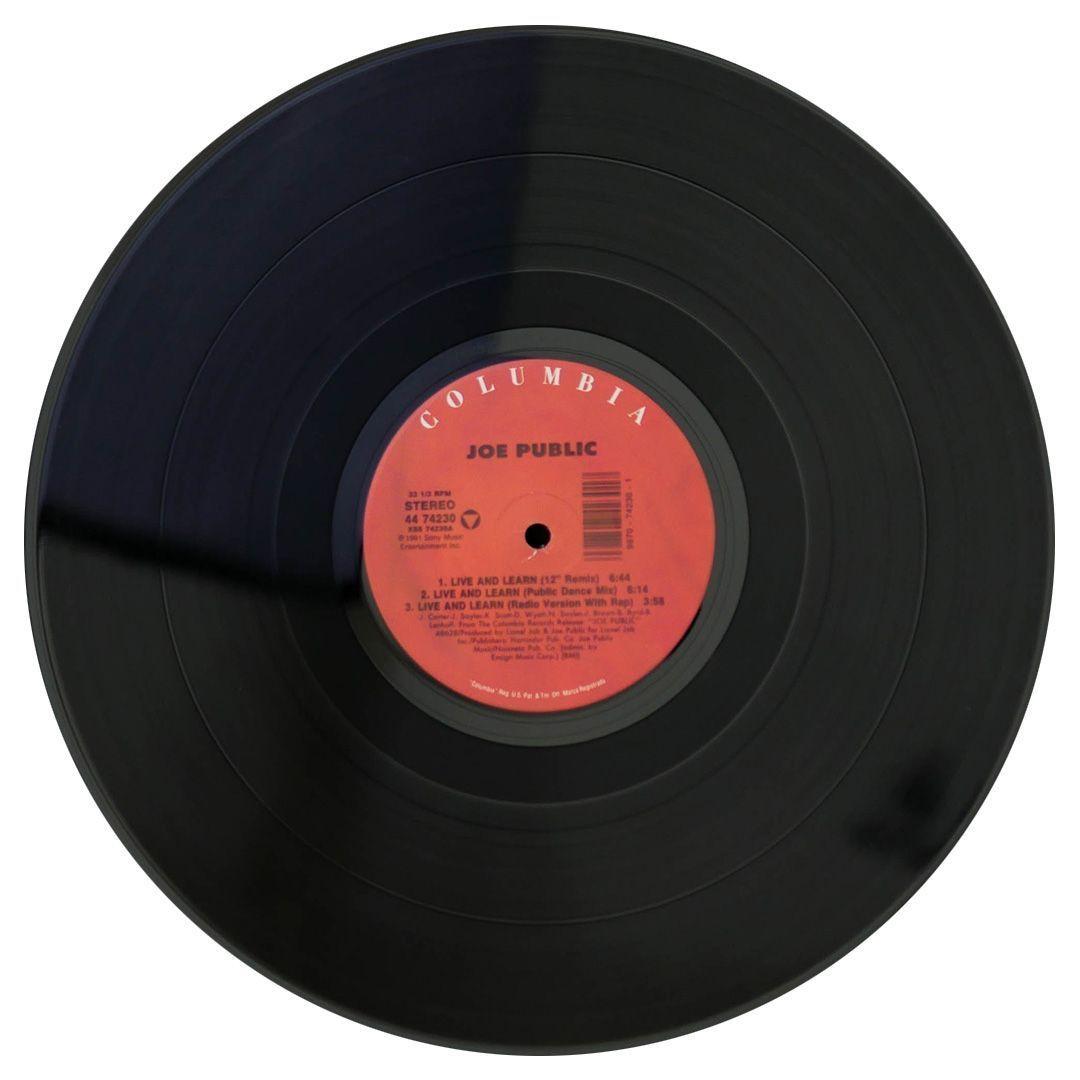 JOE PUBLIC - LIVE AND LEARN 12" MAXI SINGLE VINILO USADO-2