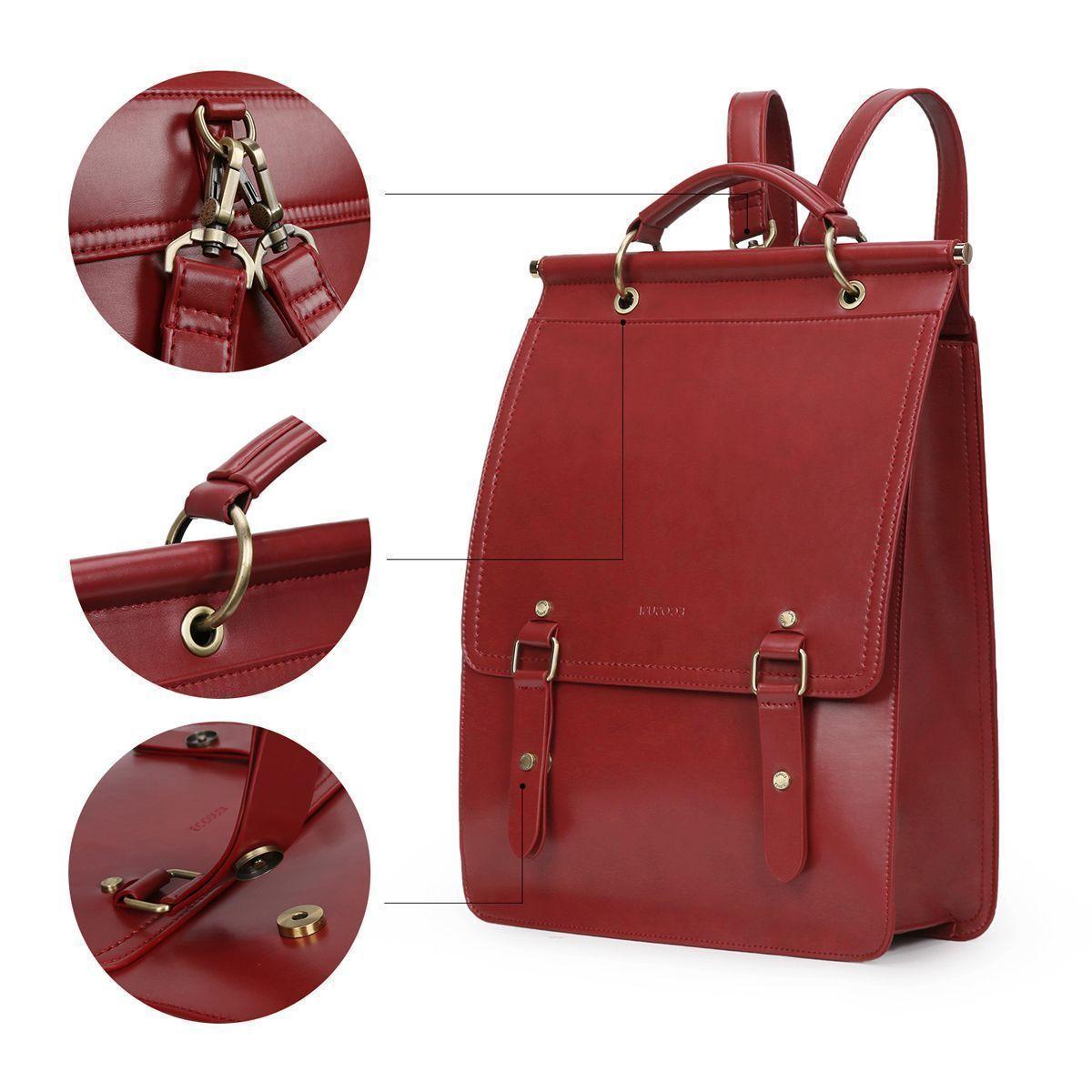 Ecosusi Mochila CHICK VINTAGE para laptop 14" - burdeo-4