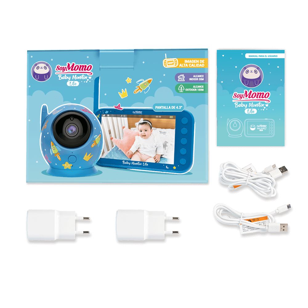 Monitor de Bebe Lite Azul SoyMomo-4