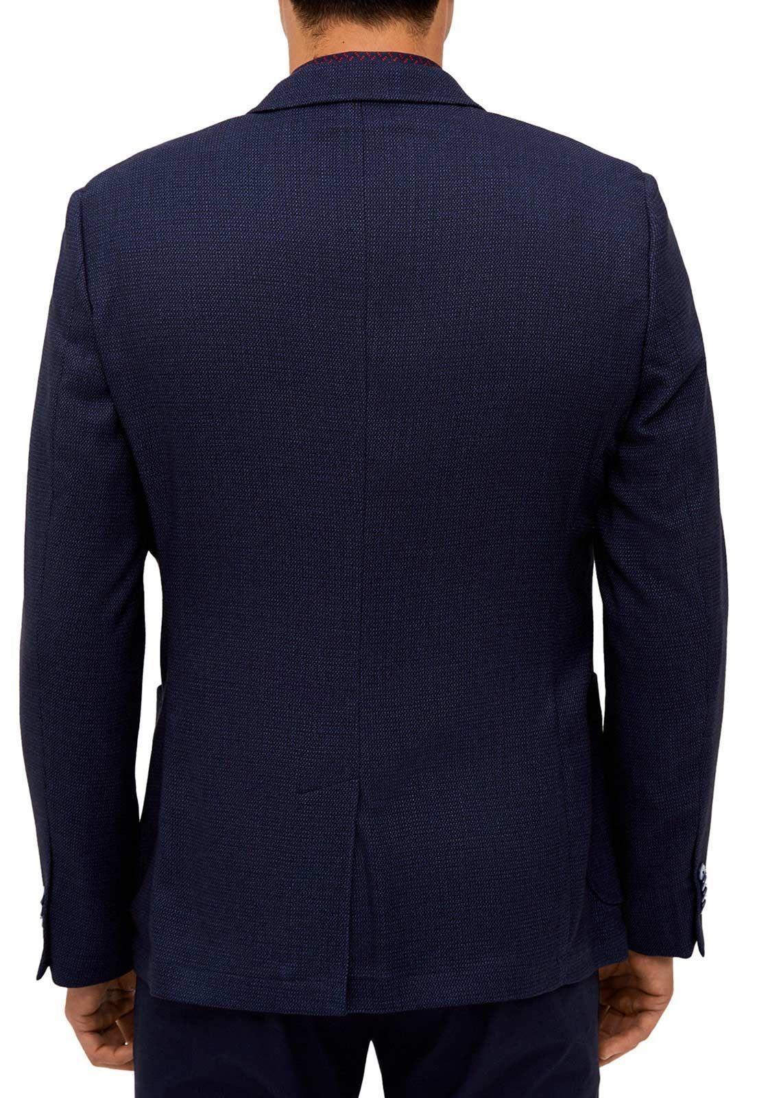 Chaqueta casual microdiseño navy-2