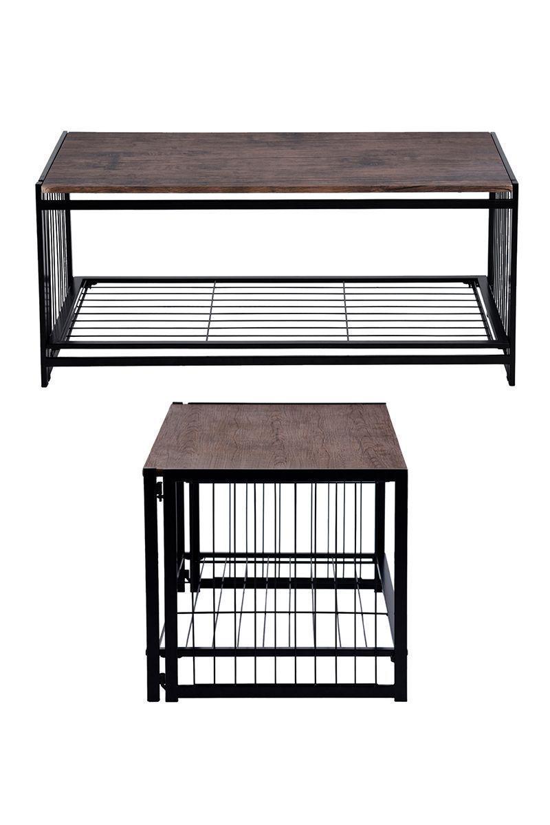 Mesa de Centro Zen 45x50x100 cm Café-3