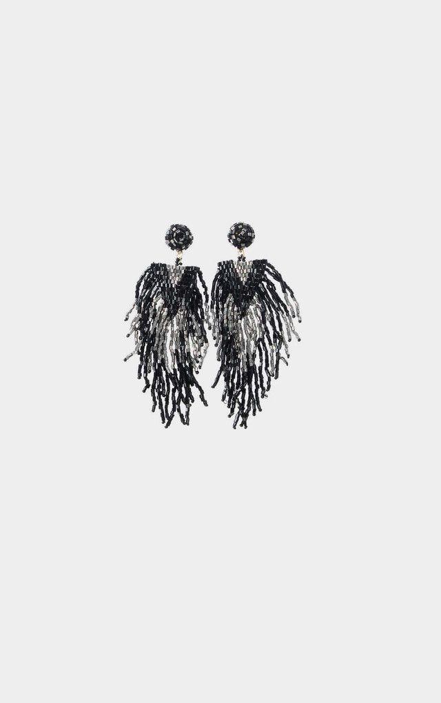 Aros Largos Sparkle Negros Humana-0