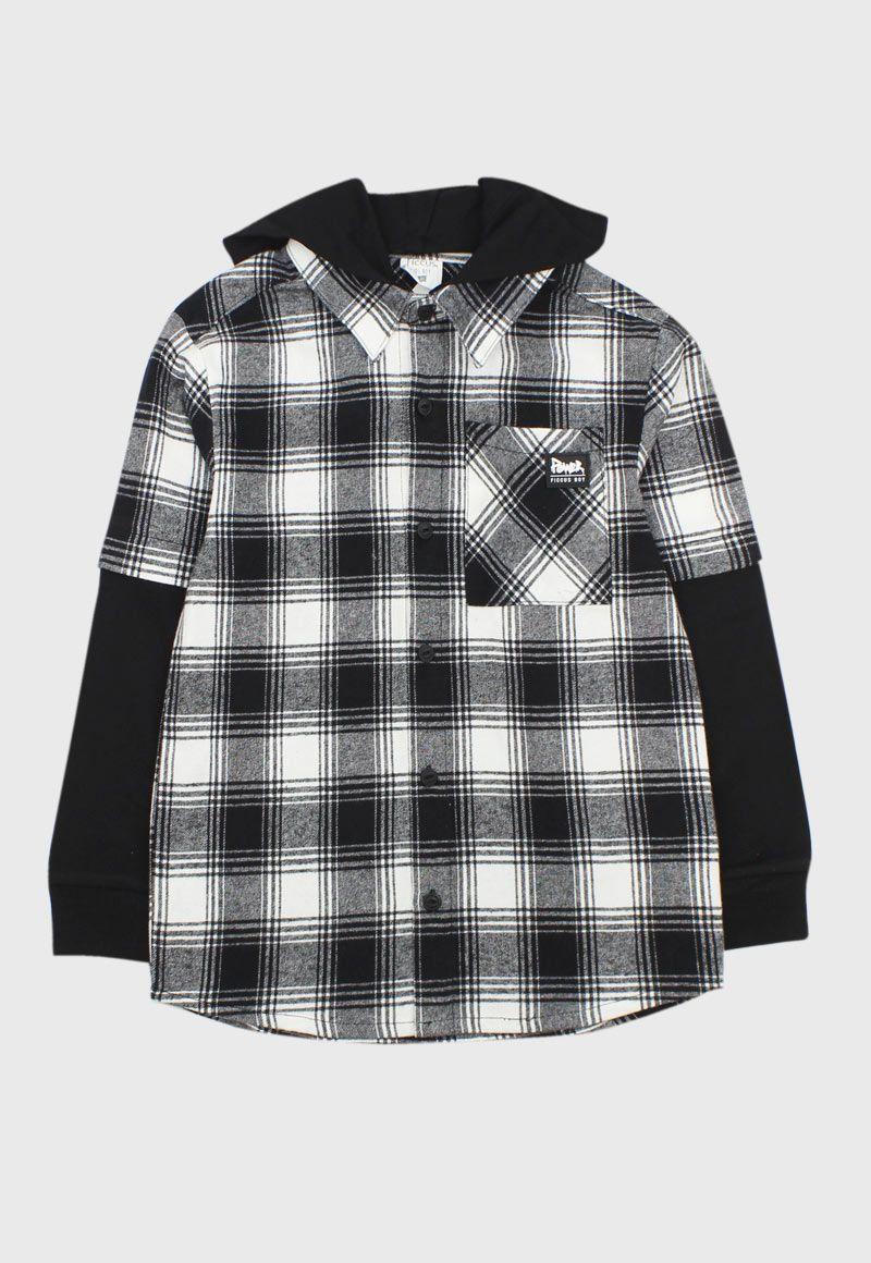 Camisa kids niño escocesa power 241-0