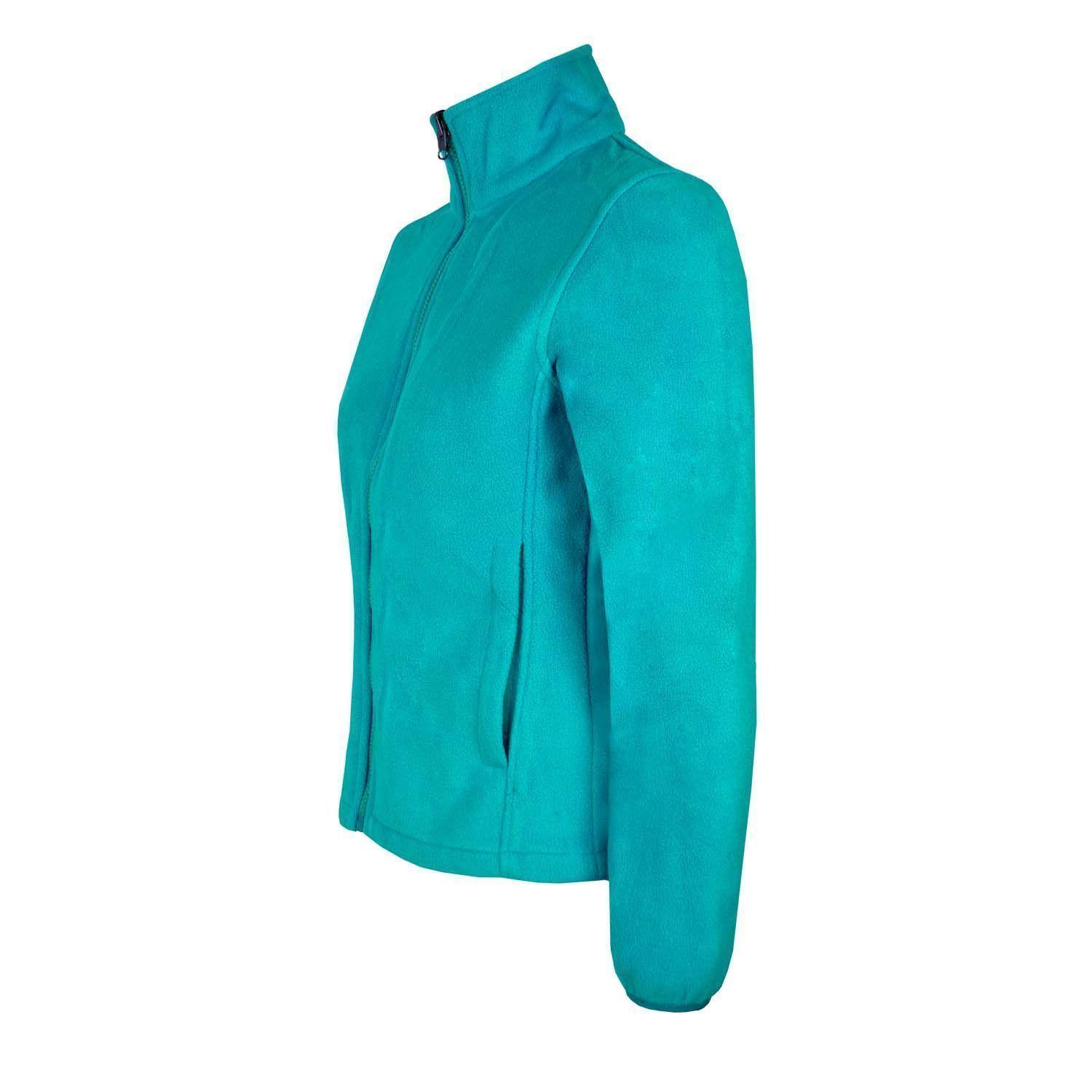 Chaqueta 3 En 1 Desmontable Bicolor Turquesa Mujer-4