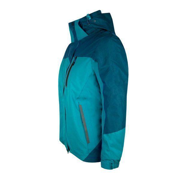 Chaqueta 3 En 1 Desmontable Bicolor Turquesa Mujer-1