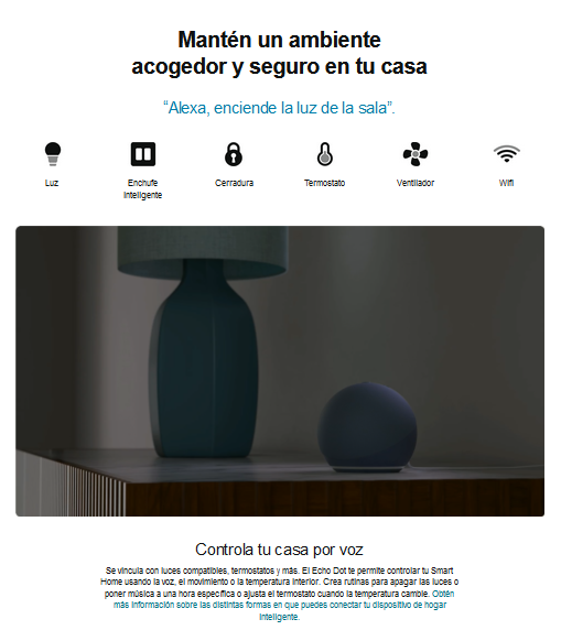 Alexa echo dot 5 Gen Asistente de voz -3