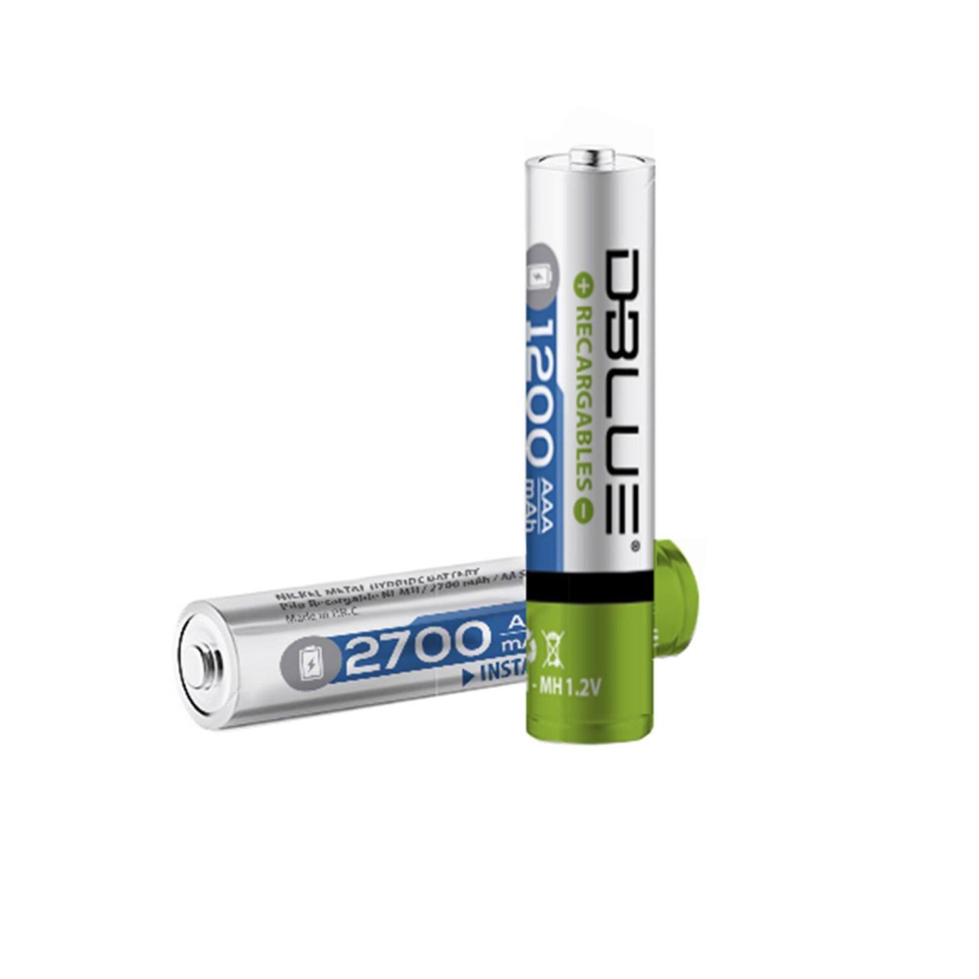 Pack 5 Pilas Recargables AA 2700 mAh Dblue-0