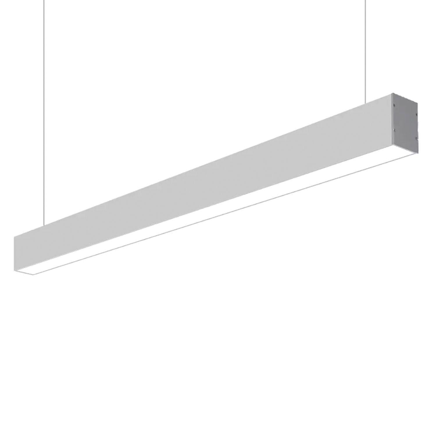 Luminaria Lineal LED 40W Colgante Gris 120cm 5070 Cálido-0