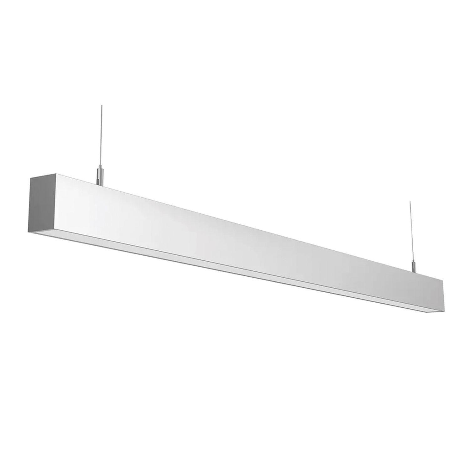 Luminaria Lineal LED 40W Colgante Gris 120cm 5070 Cálido-1