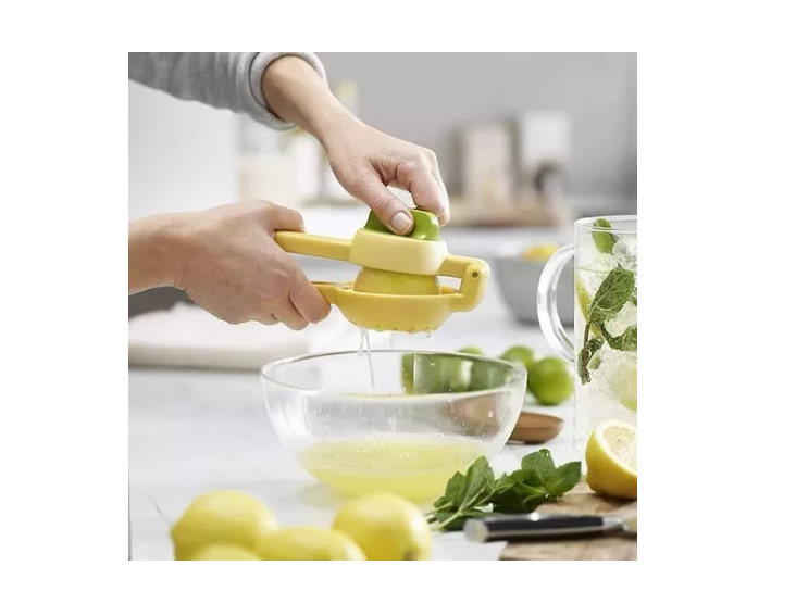 Exprimidor Manual De Limón Doble Mango Prensa Cocina-2