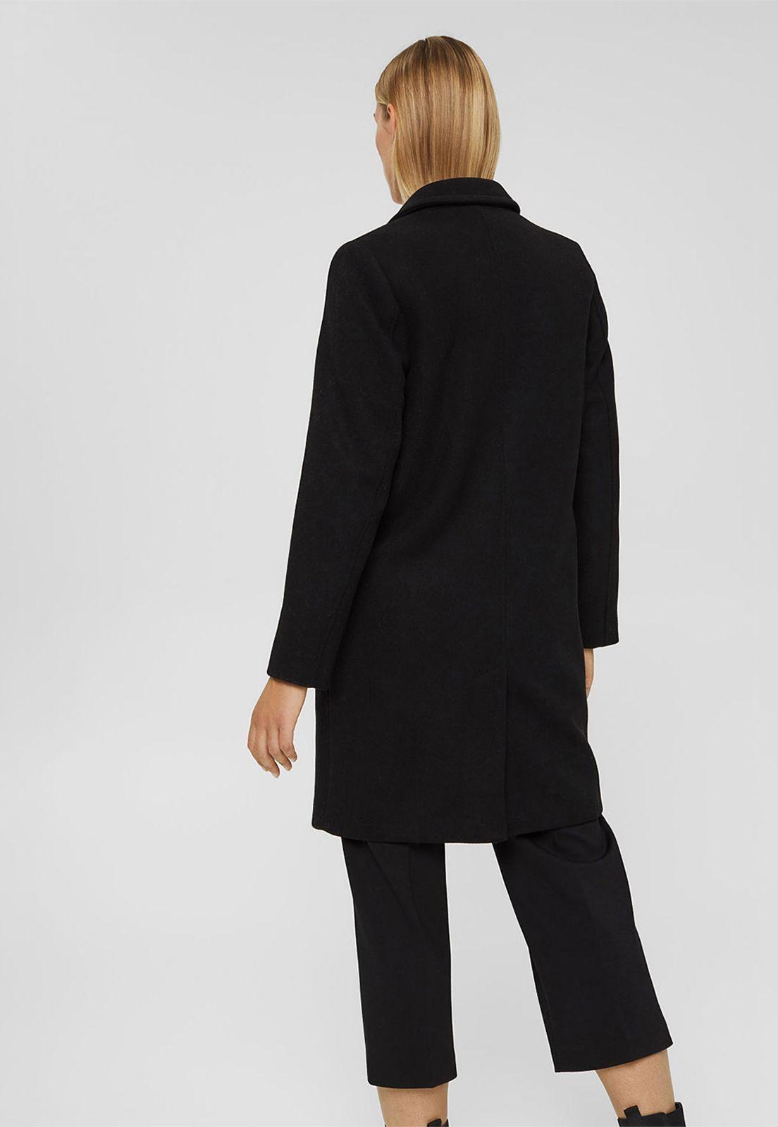 Abrigo En Mezcla De Lana Esprit-1