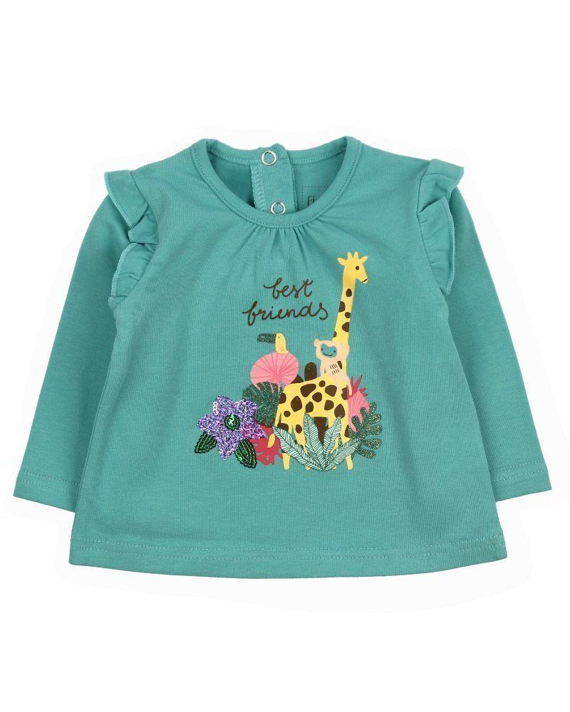 Polera Newborn Ba Estampada Safari Love Ficcus-0