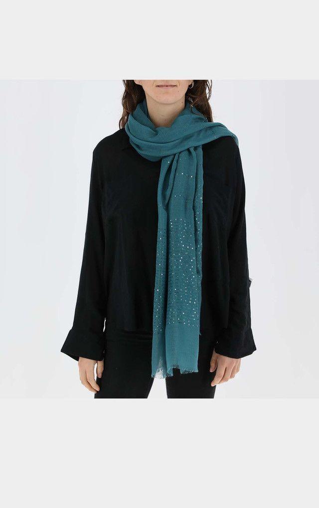 Pañuelo Liso Lentejuelas Petroleo i-D-1