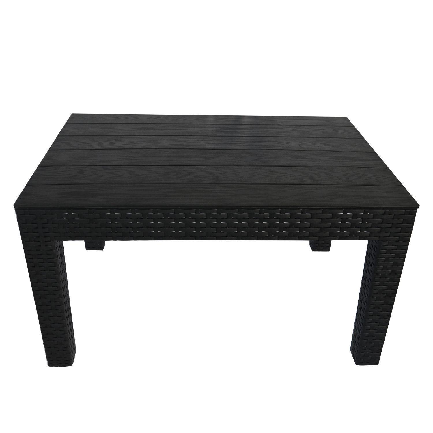 Juego de terraza 4 piezas Café-5