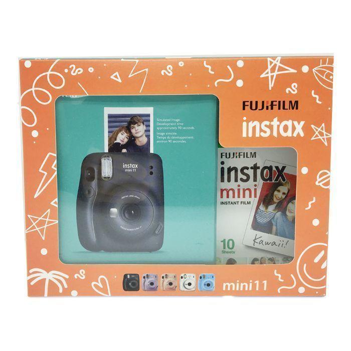 Kit Instax Mini 11 Charcoal + 10 Películas-3