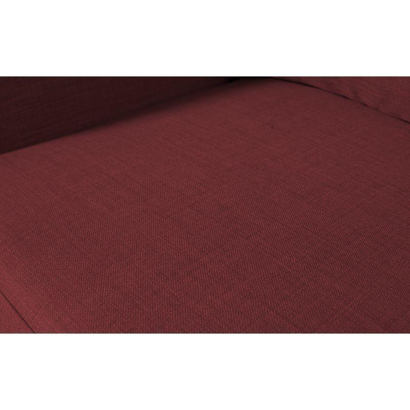 Seccional Lenora Chenille Tipo Lino Rojo-2