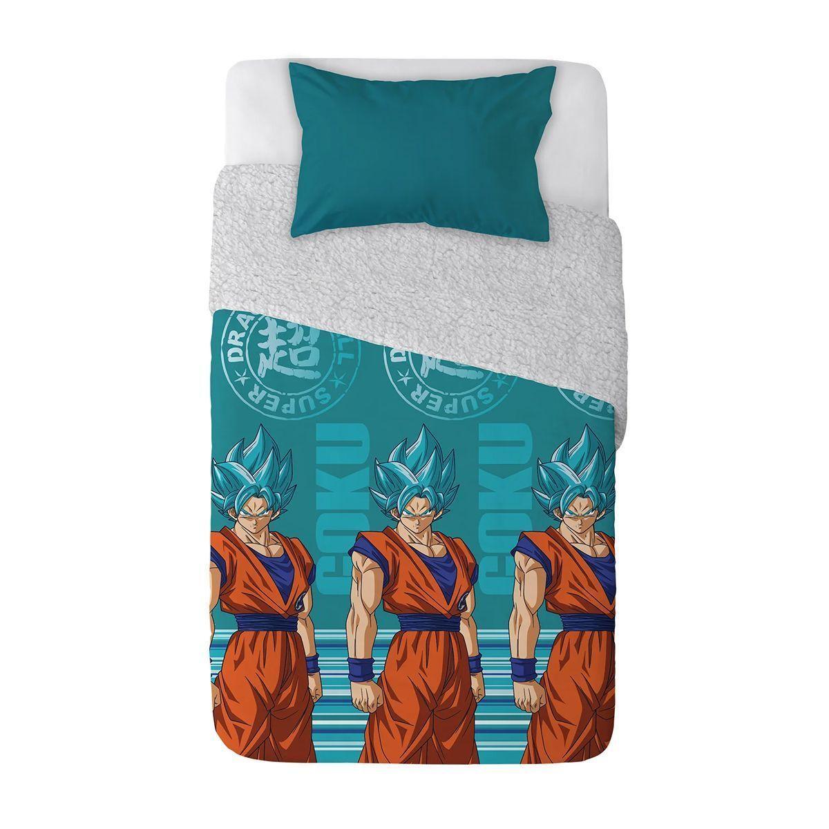 DRAGON BALL SUPER - GOKU - PLUMON MICROFIBRA SHERPA - 820639 - 1.5 PLAZA - WINDSOR-1