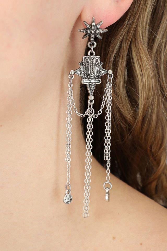 Aros Azteca Plateado Humana-1