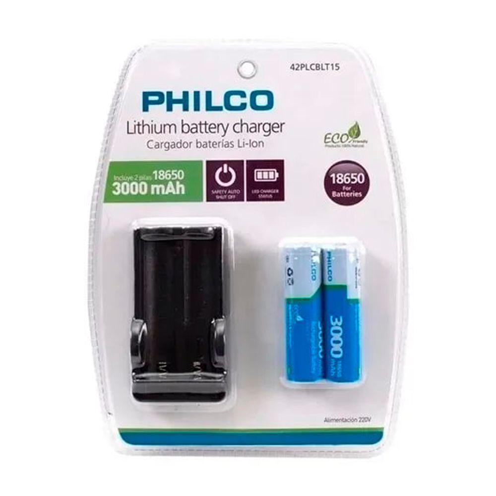 Cargador De Pilas 18650 Recargables + 2 Pilas 18650 3000mah-0