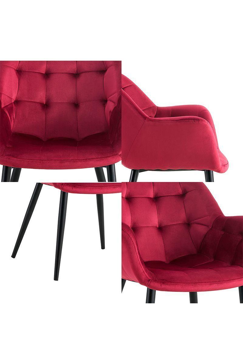 Pack 2 Sillas de Comedor Cali Burdeo-4