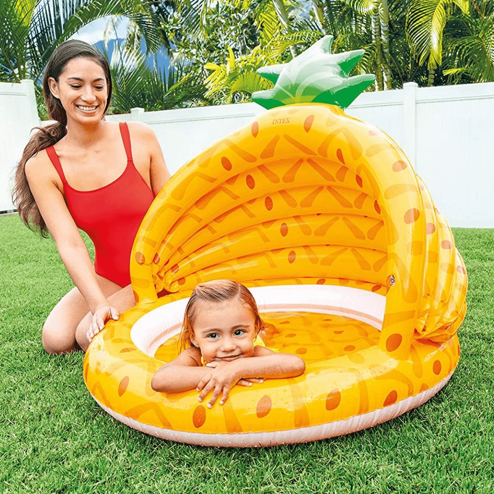 Piscina Bebé Inflable Pineapple 102x94 Cm-2