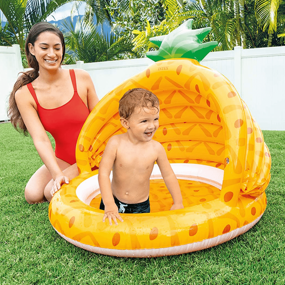 Piscina Bebé Inflable Pineapple 102x94 Cm-3