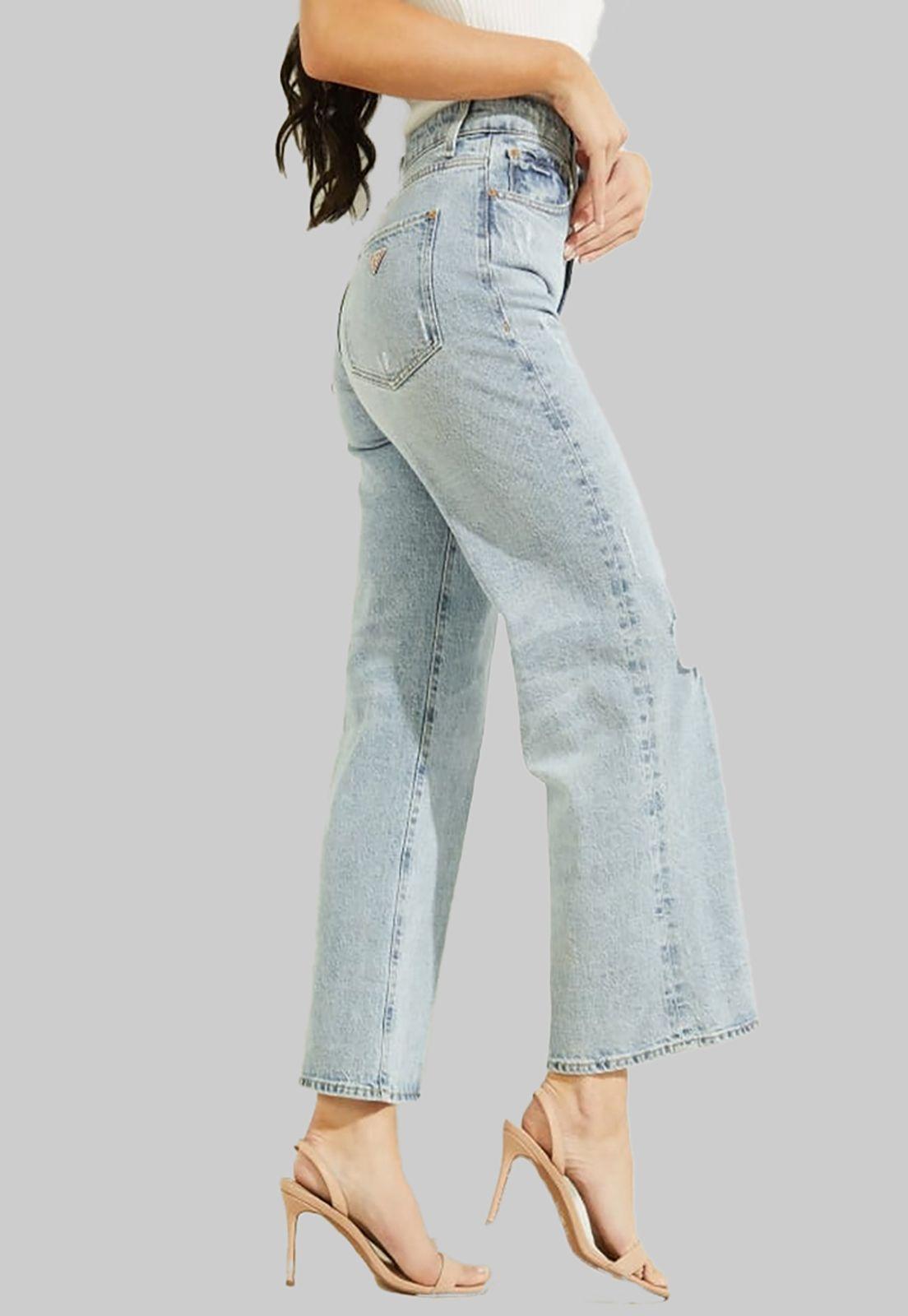 Jeans Guess Ankle Wide Leg MOBU CELESTE-1