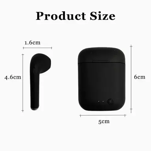 Audífono Bluetooth I12 Táctil Blanco-2