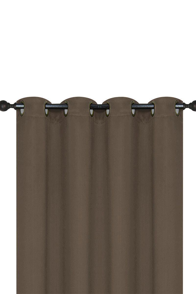 Cortina Black Out con Ojales 137x220 cm Café-0