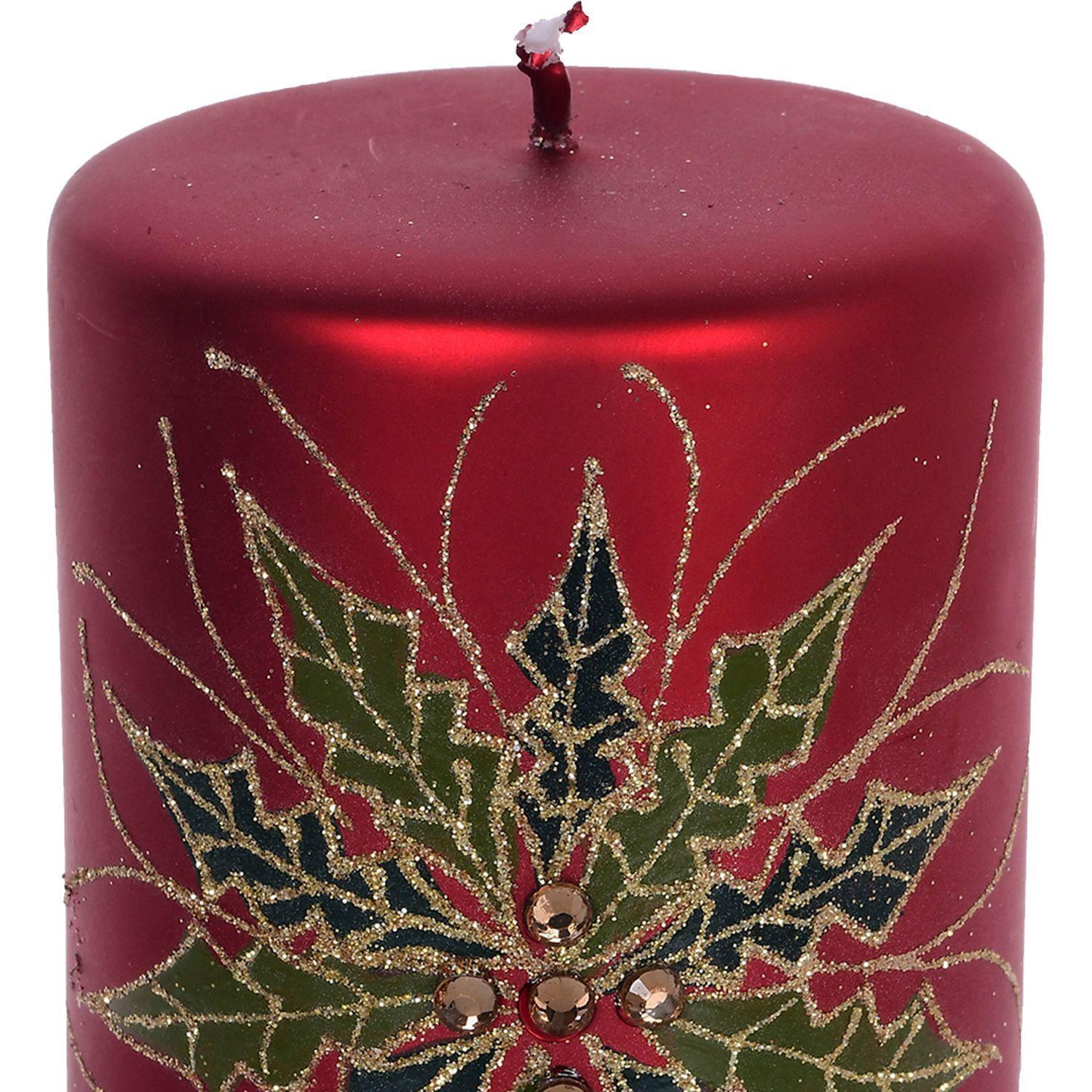 Vela Decorativa Moscu Roja Mediana-2