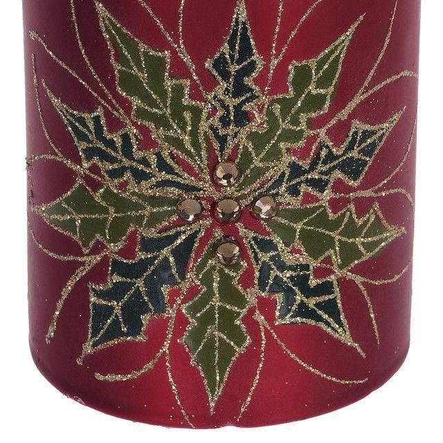 Vela Decorativa Moscu Roja Mediana-1