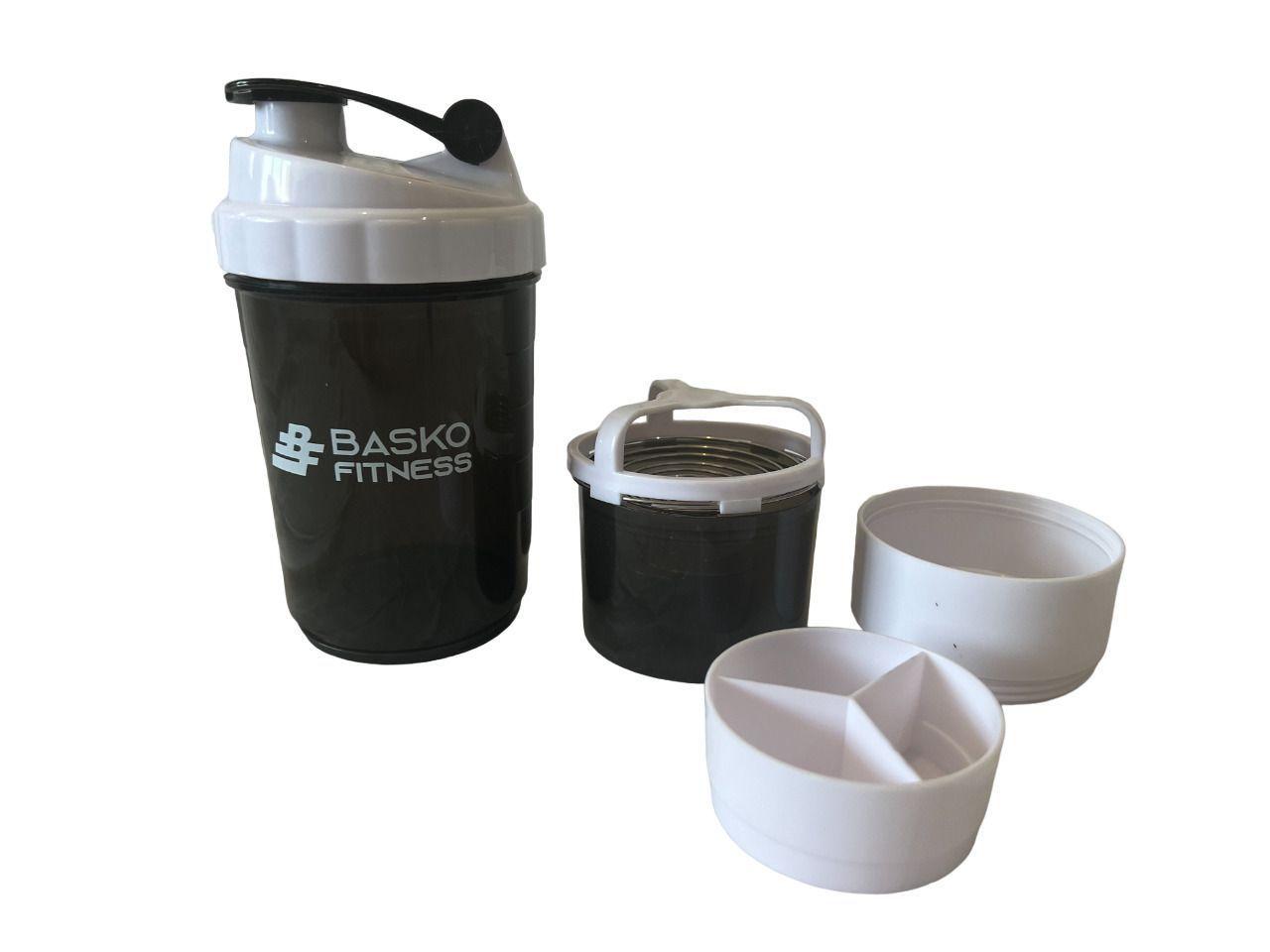 Bolso Deportivo Pack Shaker Mezclador Blanco-5