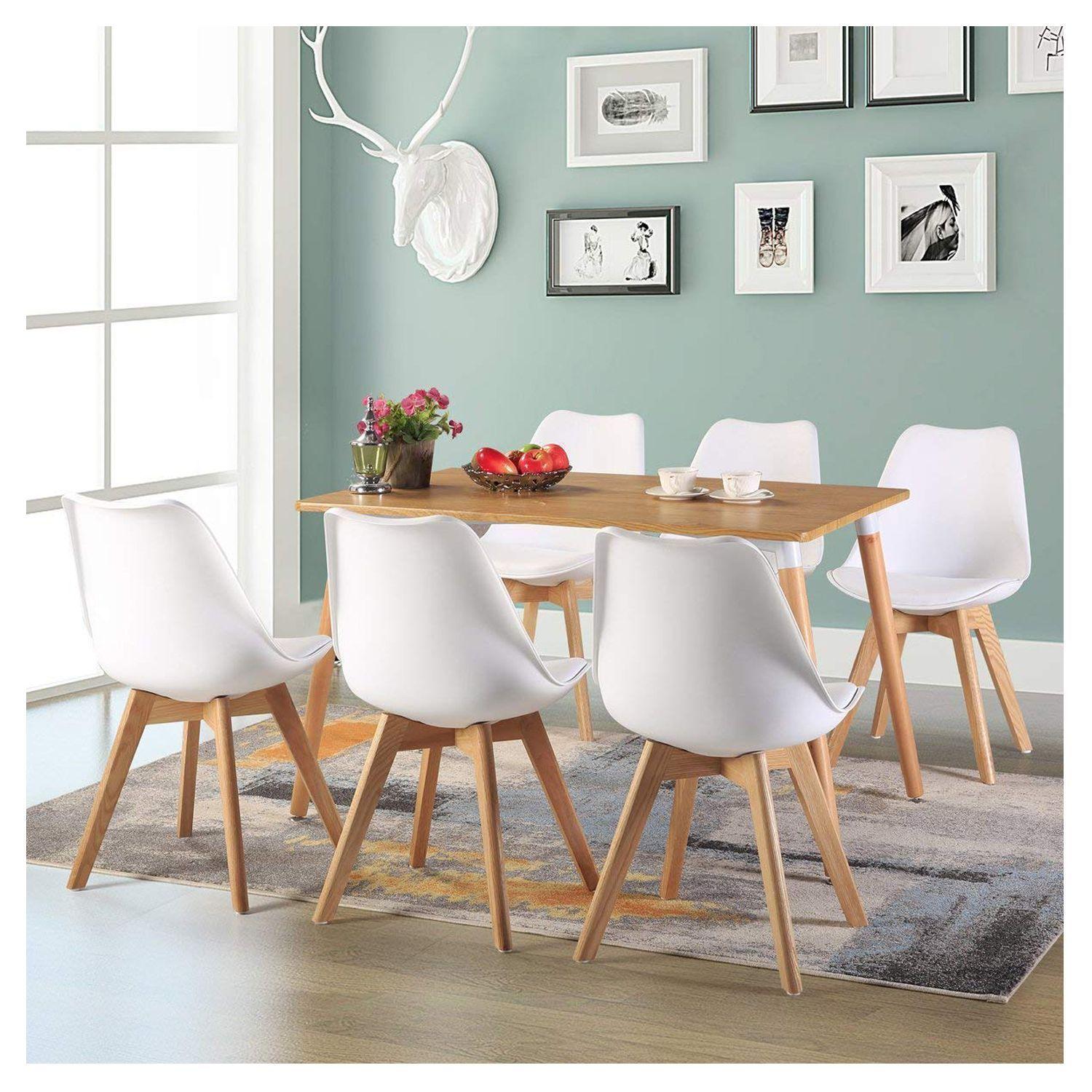 Silla Eames Tulip Acolchada Comedor Escritorio-1