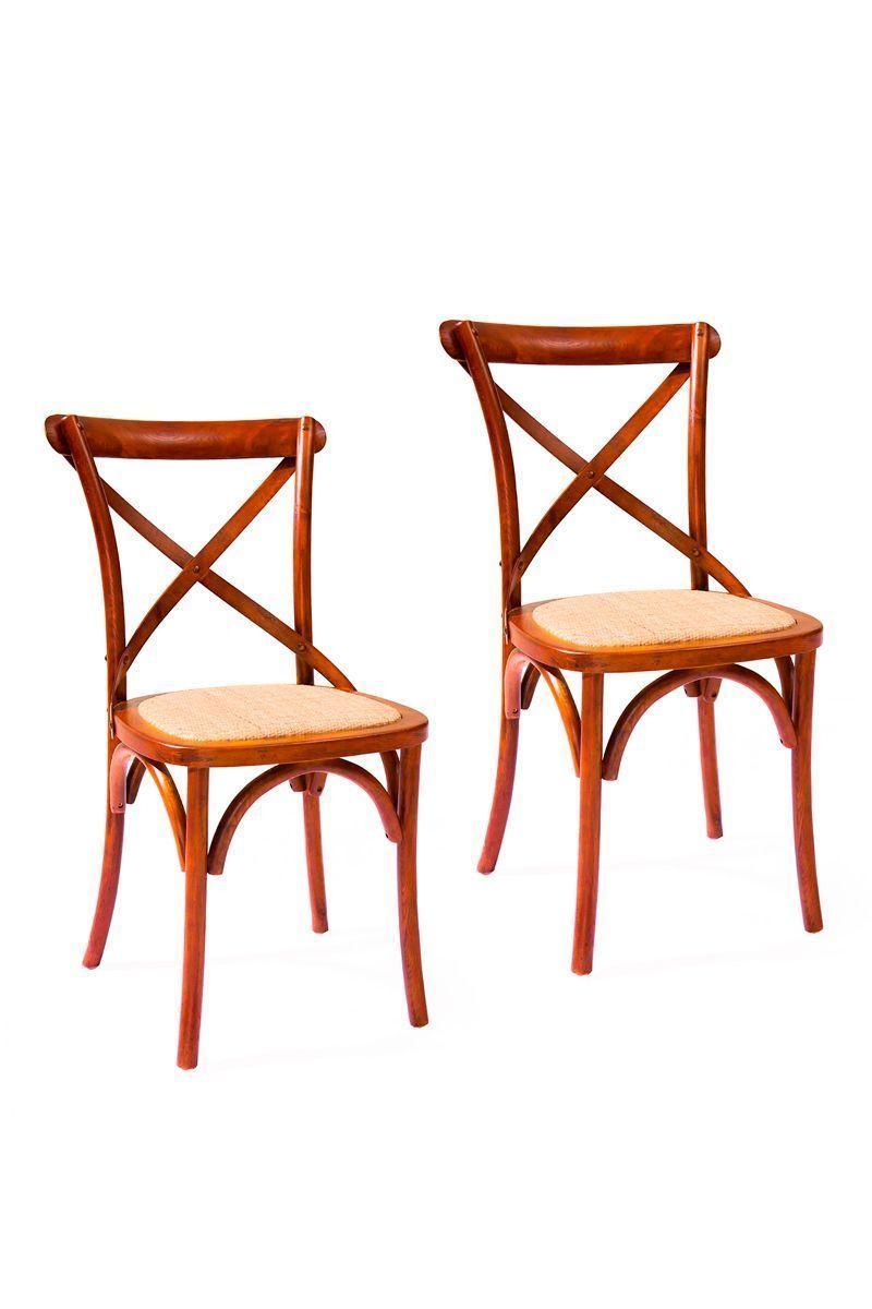 Pack 2 Sillas de Comedor Retro Café-0