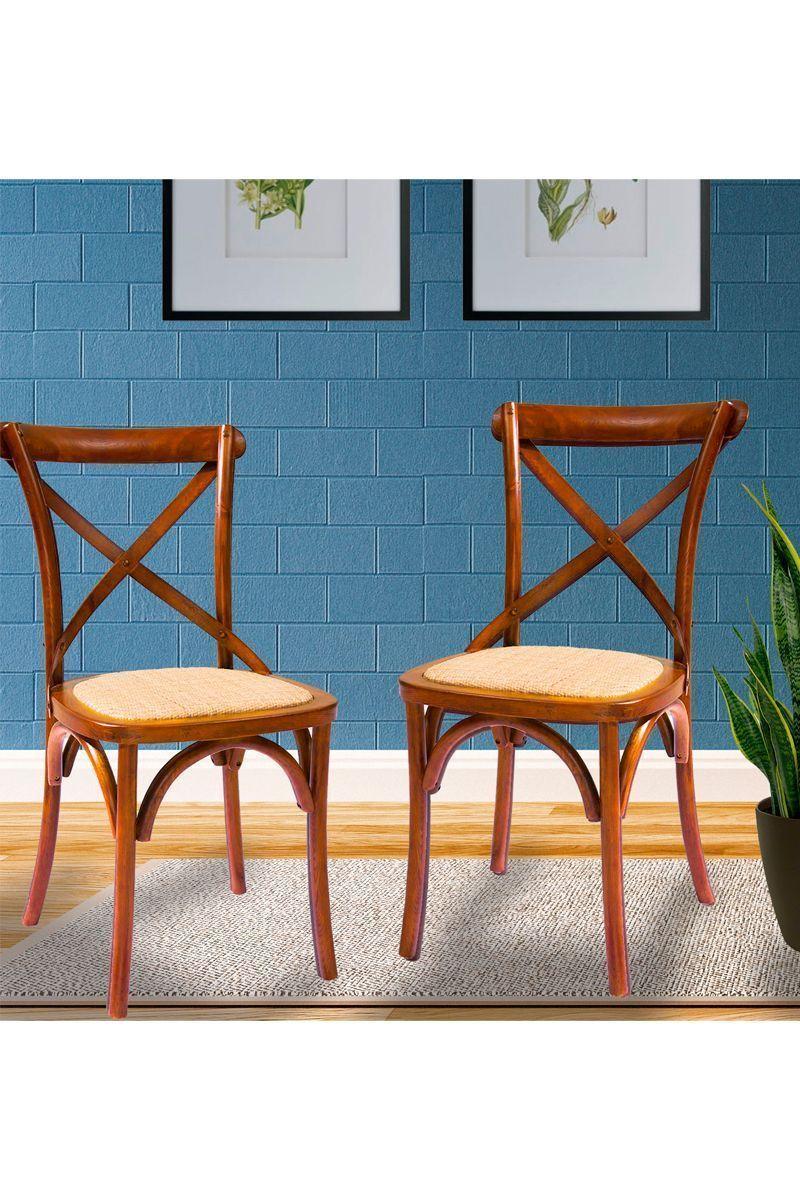 Pack 2 Sillas de Comedor Retro Café-5