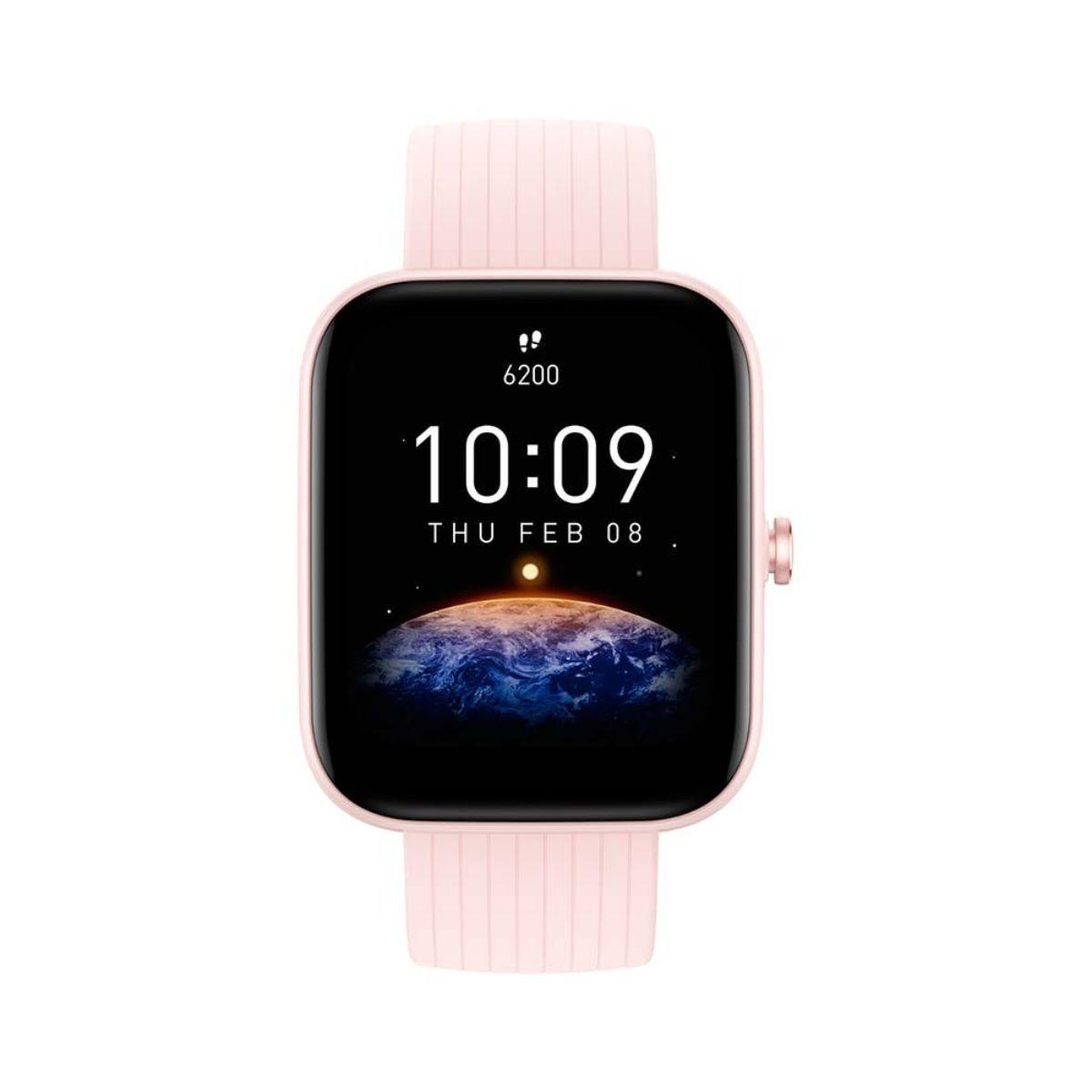 Amazfit Bip 3 Pro Rosado- GPS/5 ATM/ 60+ deportivo-1