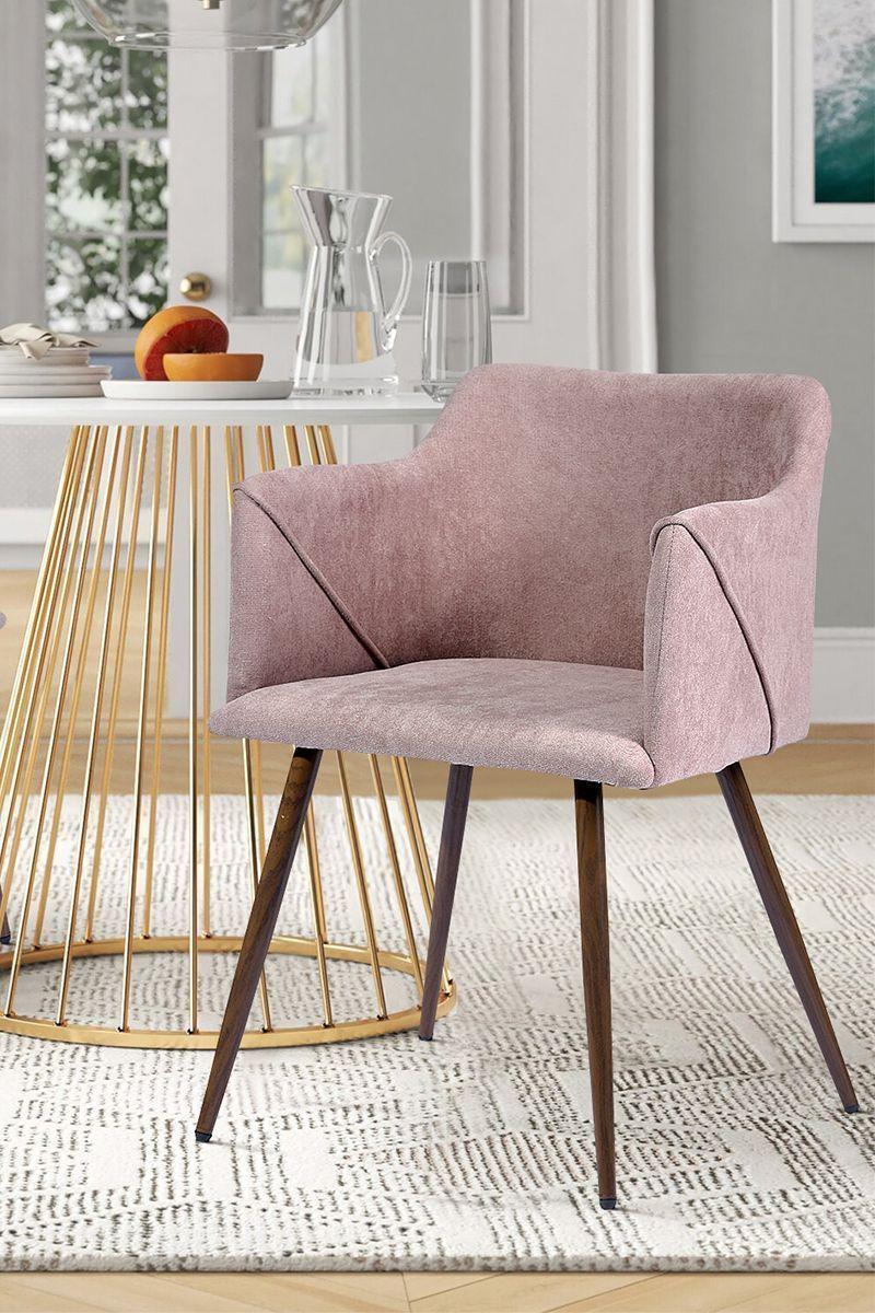 Pack 2 Silla Comedor Aldridge Terciopelo Rosa-1