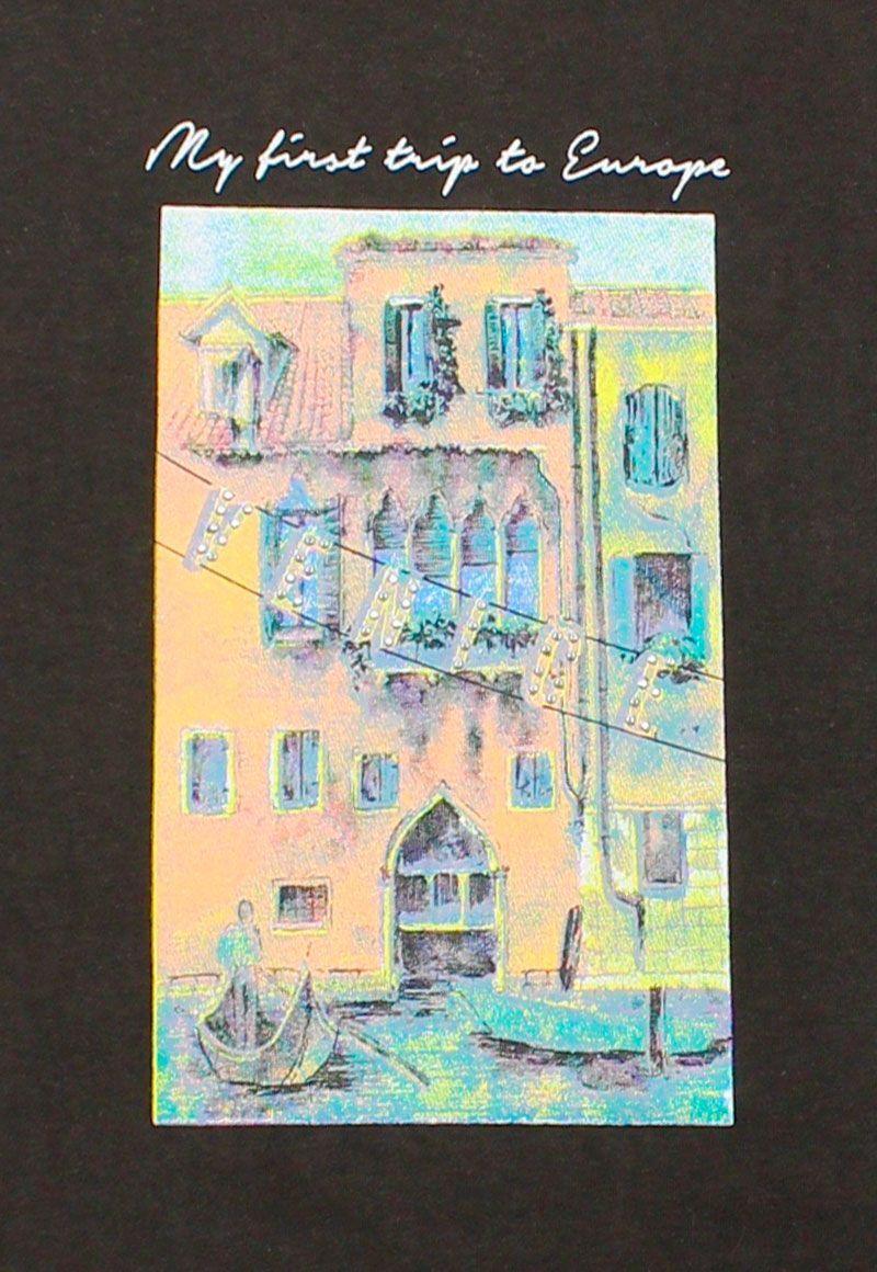 Polera teens niña estampada conexión 527-2