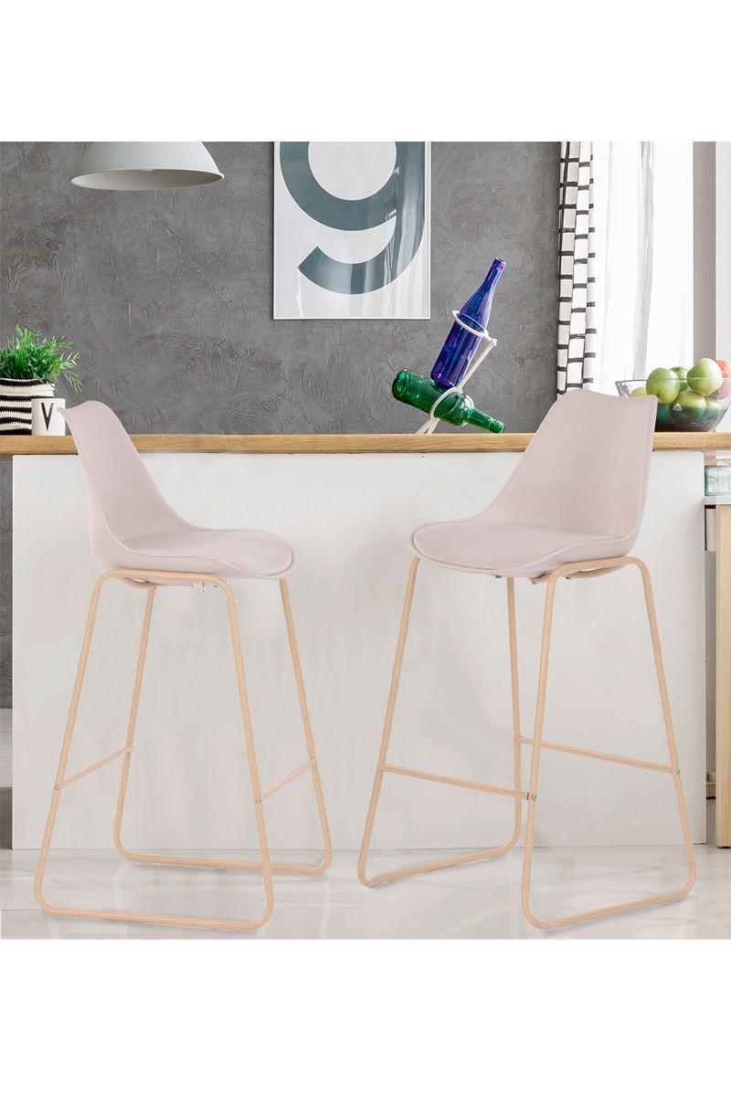 Pack 2 Sillas de Bar Berlin Beige-1