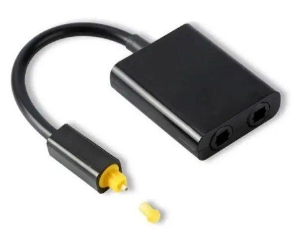 Splitter Óptico Fibra Toslink Digital 1 En 2 Salida De Audio-0