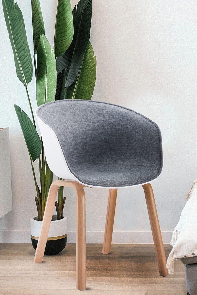 Pack 4 Silla de Comedor Sitial Adeline Gris-1