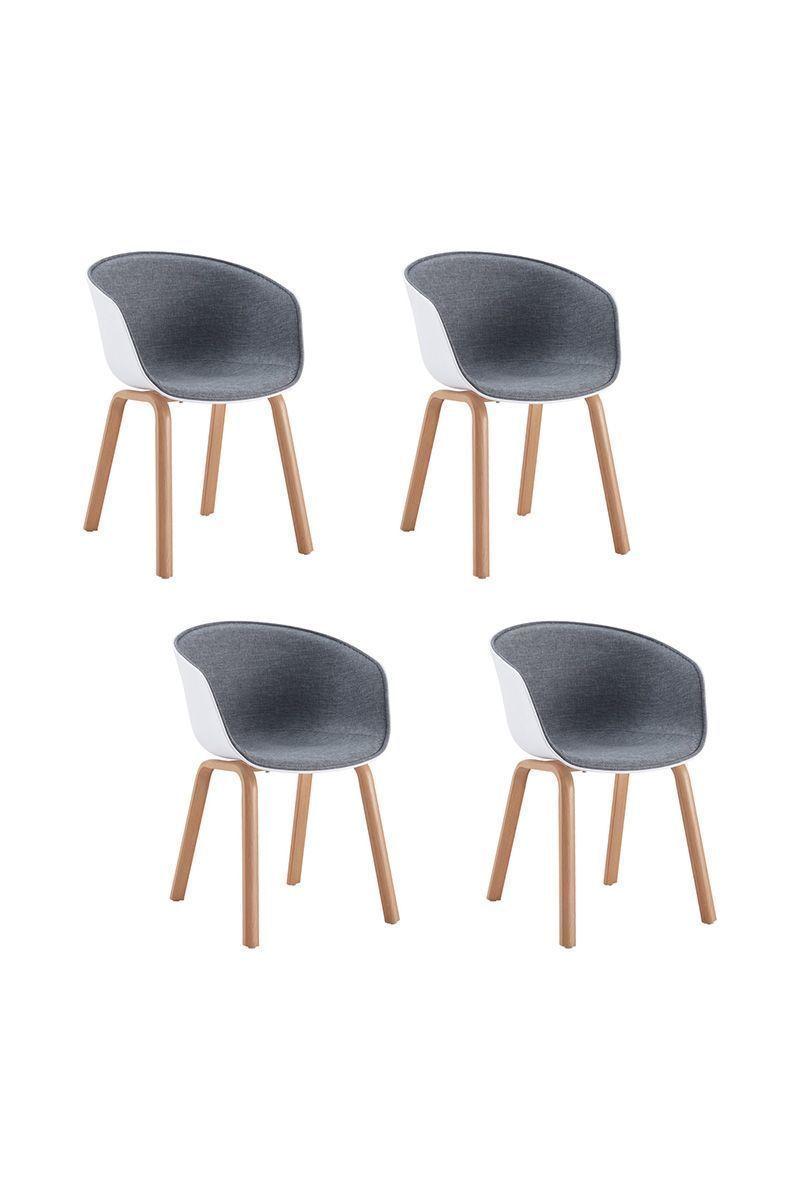 Pack 4 Silla de Comedor Sitial Adeline Gris-0